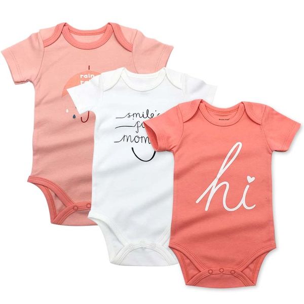 

baby clothingnewborn girls boys body random 3 pack 3 6 9 12 18 24 months infant short sleeve baby bodysuit, Blue