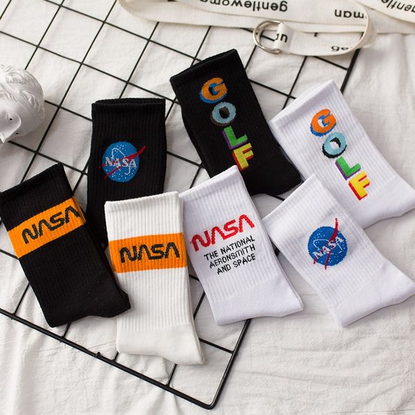 

kzwqs корейский ins модный уличный модный хип-хоп пара harajuku пара носки детские середины икры носки скейтборд персонализированные мужские, Pink;yellow