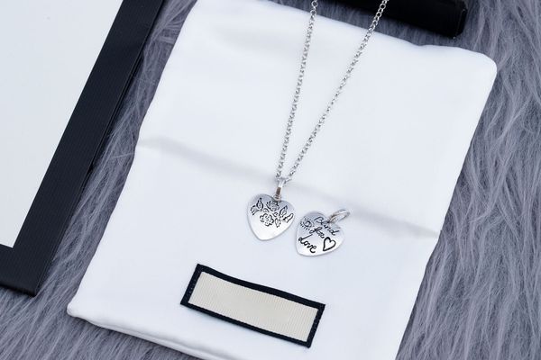 

flower and bird heart necklace bracelet earrings iced out chains jewelry necklace mens 14k gold chains rings cuban link chain 2020 new, Silver