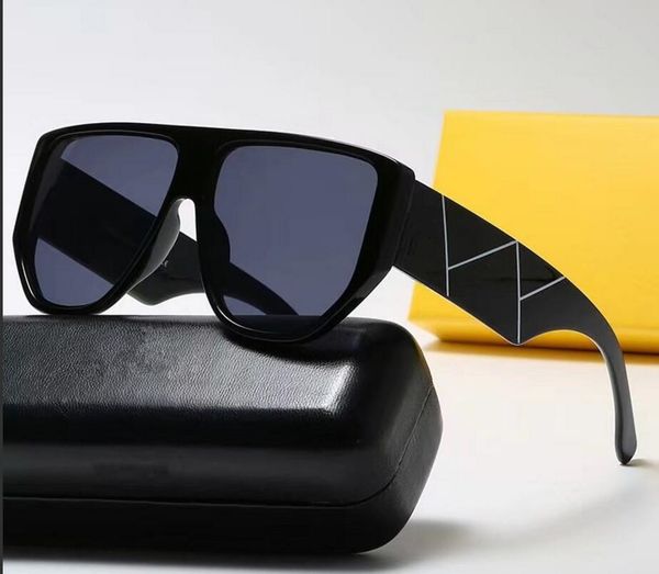 

fd high-quality sunglasses for men and women with new styles mirrored with logo fashion casual glasses unique fine plate temples 57-15-145, White;black