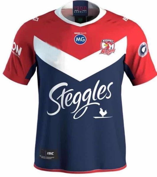 

новый 2018 2019 2020 2021 sydney ruosters rugby jerseys nrl лига регби джерси 19 20 рубашек, Black;gray