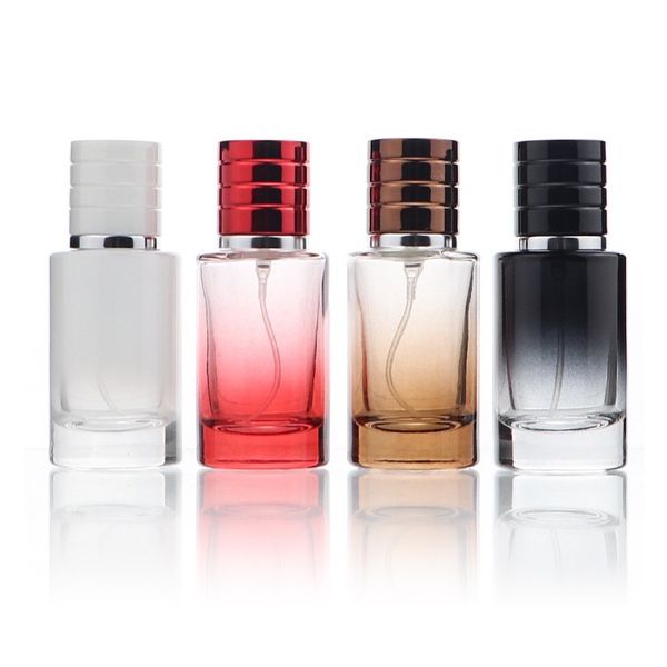 

20ml empty glass perfume bottle refillable sprayer atomizer container of deodorant essential oil bottles gradient color