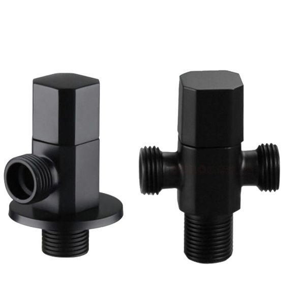 

brass black angle valve for kitchen bathroom toilet cold and water svalve