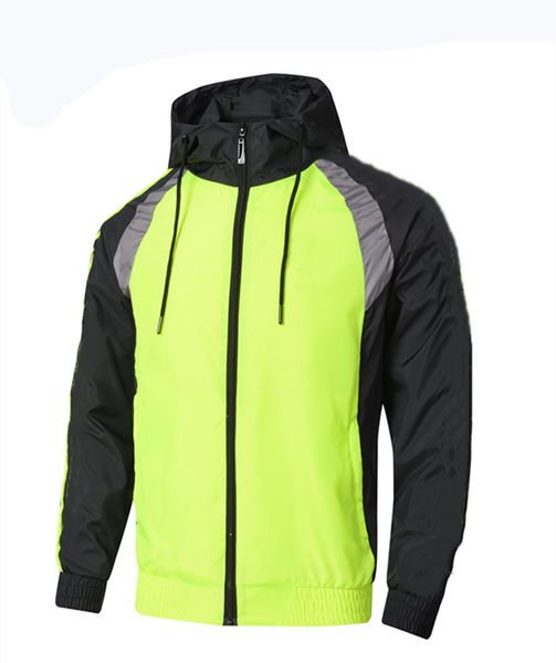 

mens конструктора прибытия капюшоном контраст цвет zipper вверх куртки outwear ветровка мужчин повседневный весна осень легкий дропшиппинг, Black;brown