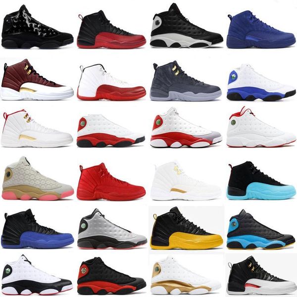 

2020 new 12s winterized wntr game royal fiba men basketball shoes nakeskin jordan 12 flu game university gold trainer sneakers siz yrog#, Black