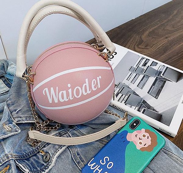 

designer handbag one-shoulder foreign female bag 2020 new fashion crossbody bags basketball shape bag selling