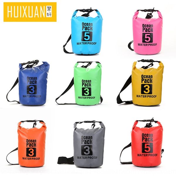 

outdoor drifting waterproof bucket hu wai dai drifting beach follower swimming bag pvc mesh cloth waterproof bucket bag