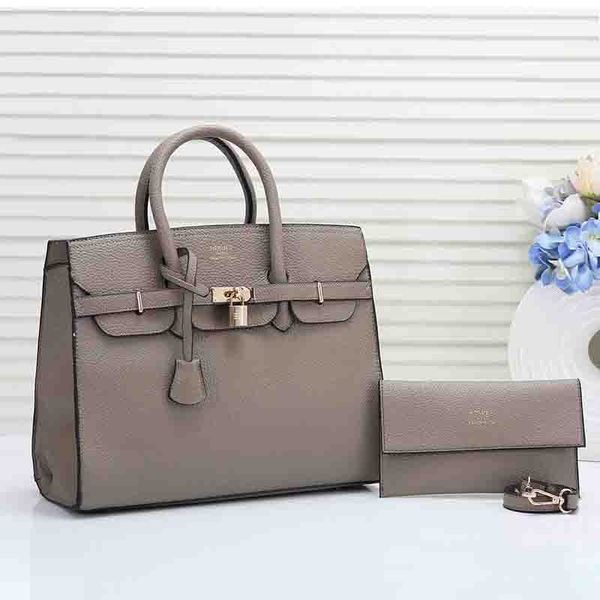

2 piece set 2020 new european and american style 9 color pu women's handbags purses / composite bag