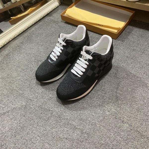 

2020h new trend leather casual shoes breathable men and women outdoor sports shoes fashion wild printing party couple shoes, size 35-45, Black