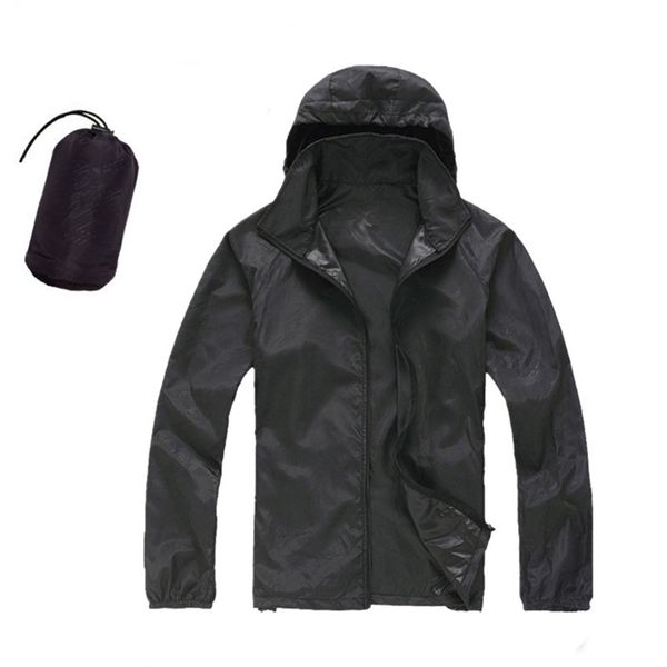

men women quick dry hiking jackets summer spring waterproof sun-protective outdoor coats skin windbreaker ultra-light jackets, Blue;black