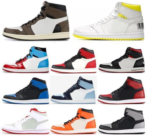 

high og 1 first class flight fearless not for resale basketball shoes men women 1s hare reverse shattered backboard sneakers with box