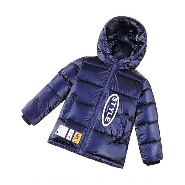 

2020 new boys and girls children's hooded children's coat trendy jacket down jacketcoat down jacket children, Blue;gray