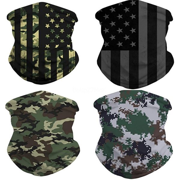 

jkmzn grid scarf seamless versatile magic scarf face cycling outdoor mask riding masks warm neckerchief halloween costumes#809, Blue;black