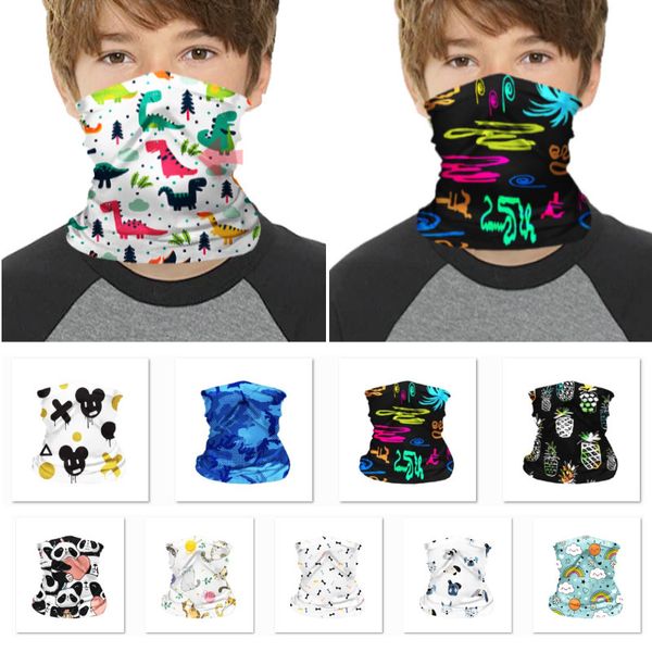 

fashion outdoor children cartoon face mask sports riding magic headband protective mask bandana party mask supplies hh9-3143