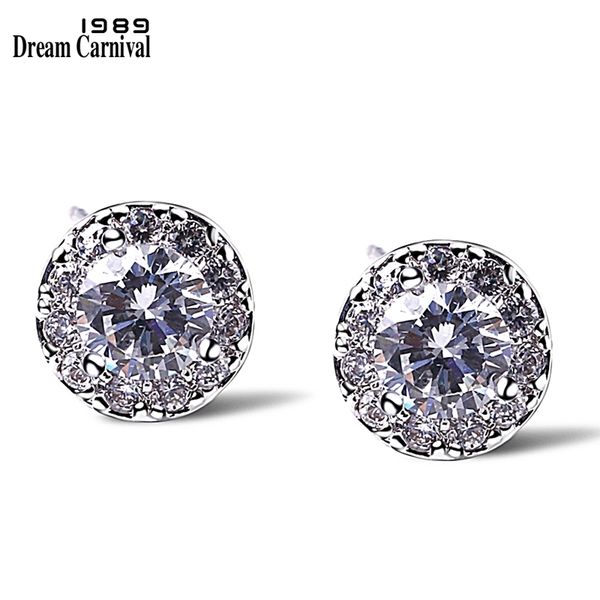 

dreamcarnival1989 sell simple small flower studs cz daily wear jewelry women fashion earrings studs se04666, Golden;silver