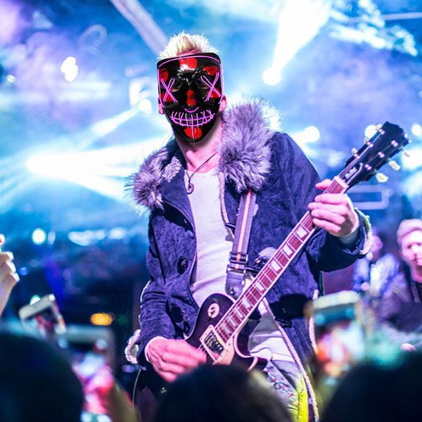 

новый хэллоуин маски led light up party маскирует purge год выборов большой забавные маски фестиваль косплей костюм supplies glow в dark