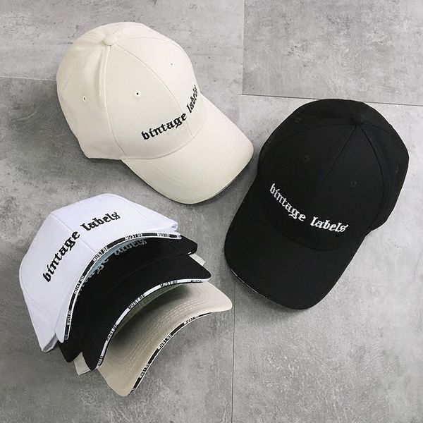 

kb55z korean style outdoor street letter baseball baseball cap cap casual all-match sun hat hip-hop duck tongue hat men's and women&#03, Blue;gray