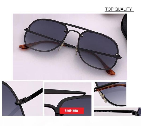 

classic retro aviation reflective sunglasses man woman designer blaze sun glasses metal frame eyewear with box oculos de sol rd3583 gafas, White;black