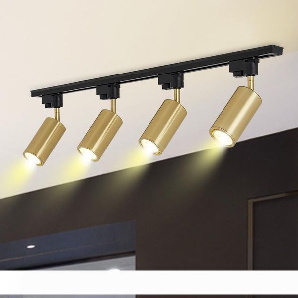 

Modern Gold Metal Rotating Spotlights LED ceiling Lamp Pendant Light Wall Mounted Spotlight Cloakroom Track Light Background