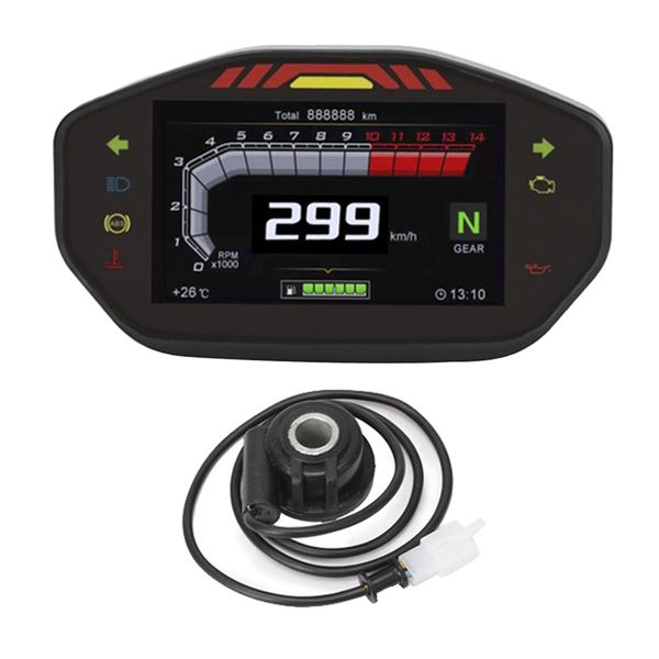 

универсальный мотоцикл спидометр gauge одометр для 1,2,4 цилиндра