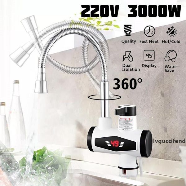

electric kitchen water heater tap instant water faucet heater cold heating faucet instantaneous under water heater t200423