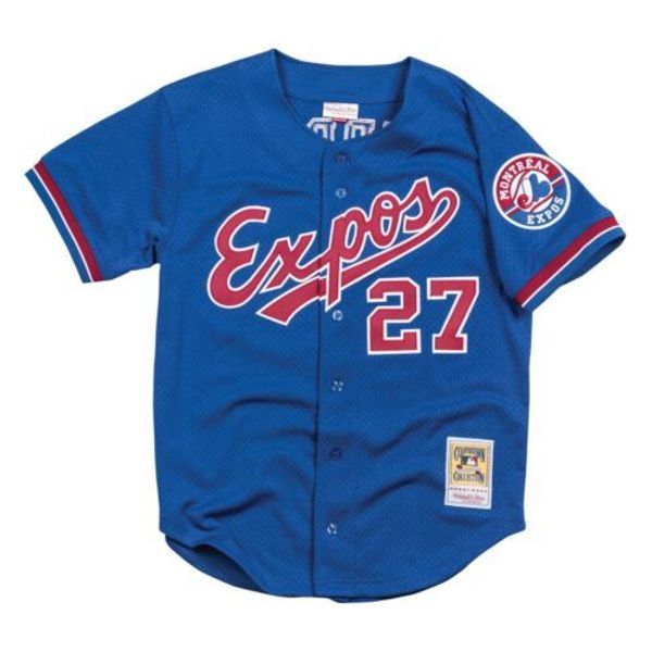 

vladimir guerrero mitchell & ness 2002 mesh mens stitched xs-6xl baseball jerseys, Gray