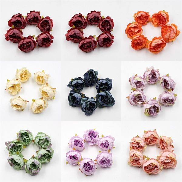

simulation ranunculus dried flower head colorful artificial flowers diy process scenery home furnishing decoration 0 52yj e2