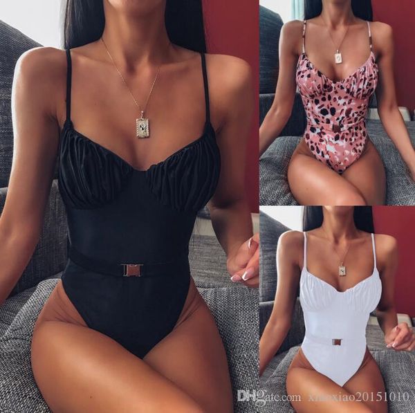 

new solid thong bikini 2 piece set swimwear women plus size swimsuit halter bikini set simple bathing suit, White;black