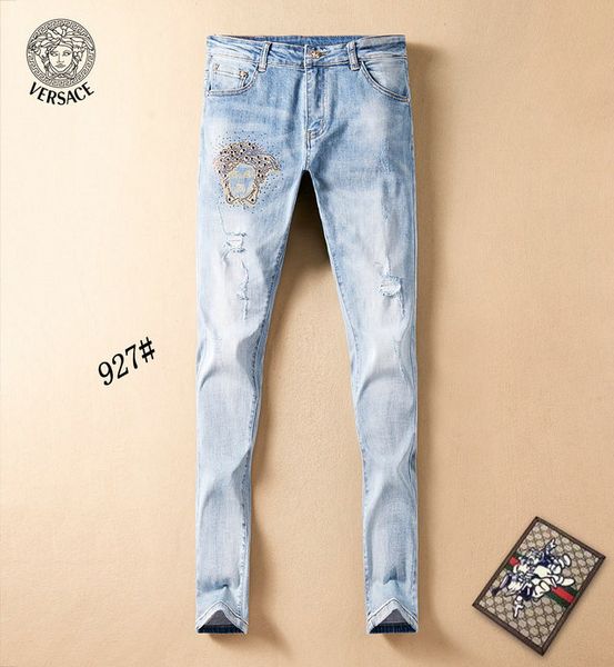 

represent clothing designer pants slp blue black destroyed mens slim denim straight biker skinny jeans men ripped jeans ~~h106