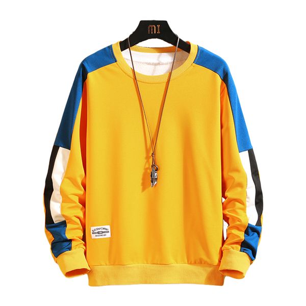 

hoodies men 2020 autumn men hoodies cotton long sleeve funny packetwork white casual new brand sweatshirt hoody for man oversize, Black