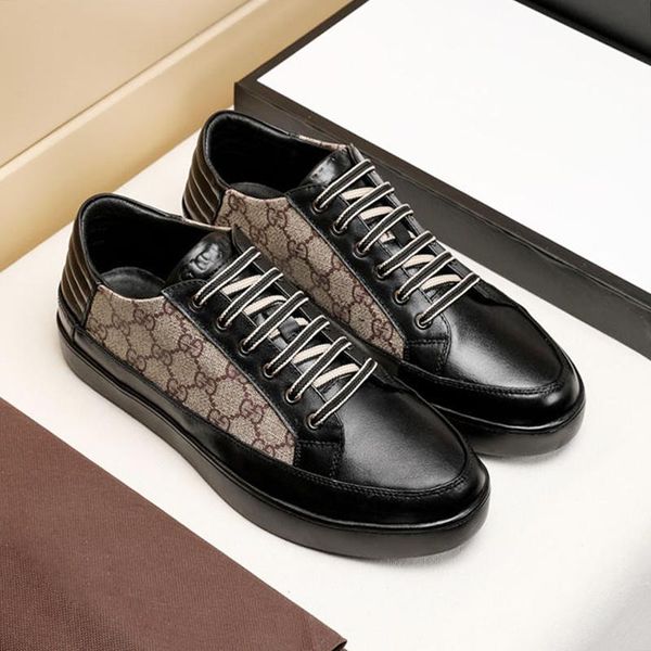 

2021 men 's shoes comfortable autumn and winter shoes chunky sneakers lace -up casual low sports men shoes chaussures, Black