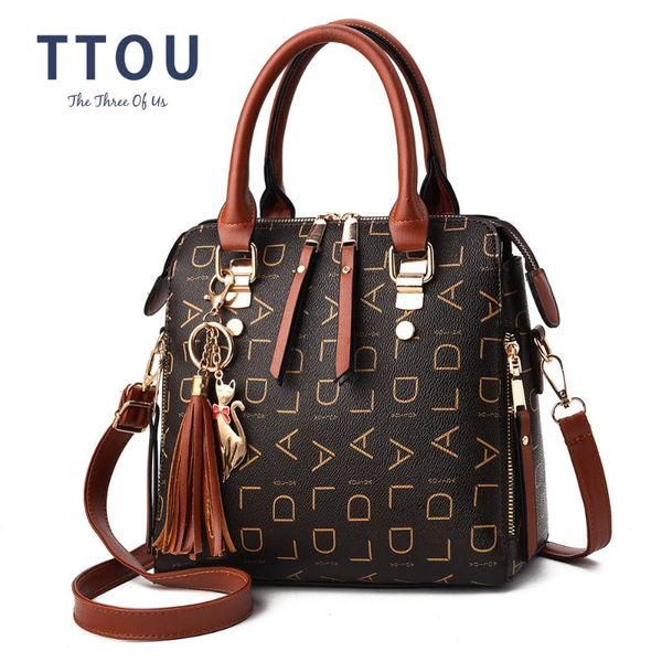 

retro pu leather ladies handbags women messenger bags totes tassel crossbody shoulder bag hand bags sale