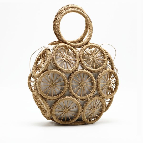 

2020 beach straw bags for women summer rattan bag handmade hollow woven beach bag casual bohemia bali handbag bolsos mimbre