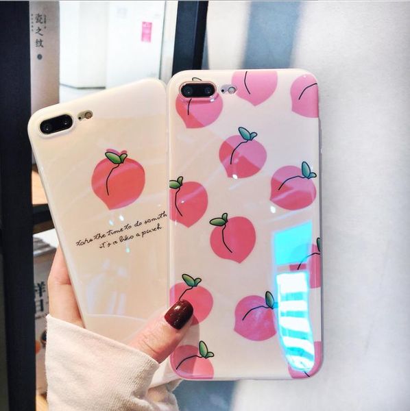 

new 2020 для iphone 6-xr лето персика цветастого милого дизайна грязеотталкивающего и падение доказательства и синего свет случай бесплатной