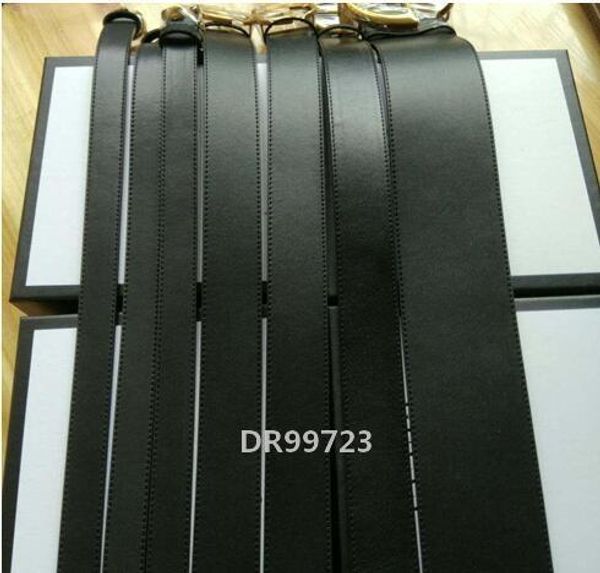 

classic style belt 2.0/3.4/3.8/7.0cm wide with 5colors double alphabet buckle real picture 105-125cm good quality as a giftdr99723, Black;brown