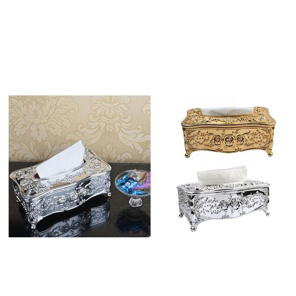 

3x romantic old world european ornate tissue paper box napkin holders home