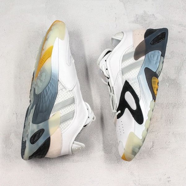

low white yellow 700 streetball lightstrike ef9597 casual shoes men women fashion shoes designer women schoenen size 40-45, Black