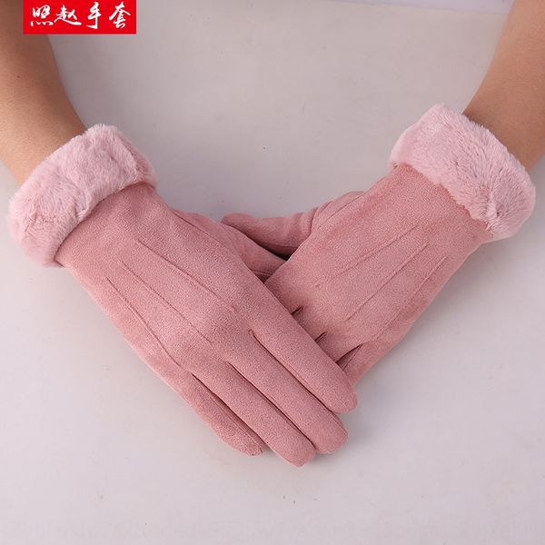 

warm and warm gloves and gloves, Blue;gray