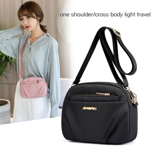 

simple luxury handbags and purses women bags designer fashion nylon zipper shoulder bags crossbody tote for women