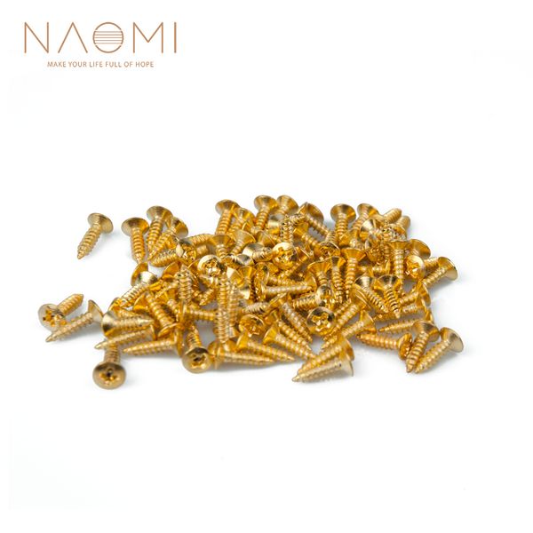

NAOMI 1000PCS Guitar Pickguard Screws 11mm* 6mm For Pickguard Back Plate Mount DIY