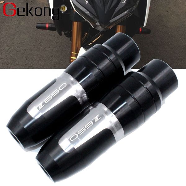 

fit for z650 z 650 2020-2020 motorcycle cnc aluminum frame crash pads exhaust sliders crash protector with logo z650