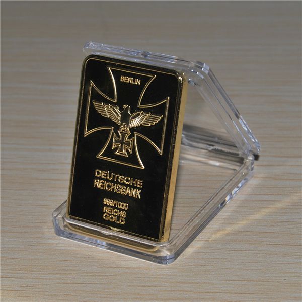 

1 oz german eagle gold plated bullion bar 5pcs/lot