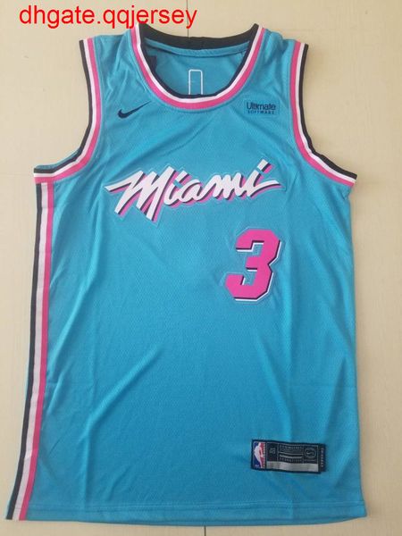 

2020-20 men's dwyane wade #3blue jersey, Gray