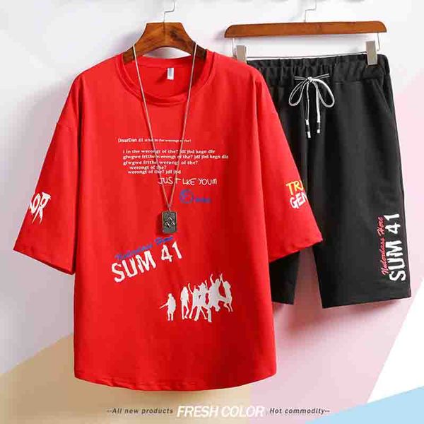 

men's designer tracksuits 2020 summer fashion new mens letter print two-piece suits casual men breathable suit 4 colors plus size -3xl, Gray