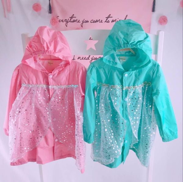 

80-130cm waterproof raincoat for children kids baby girls rain coat poncho primary school students rain poncho jacket, Red;brown