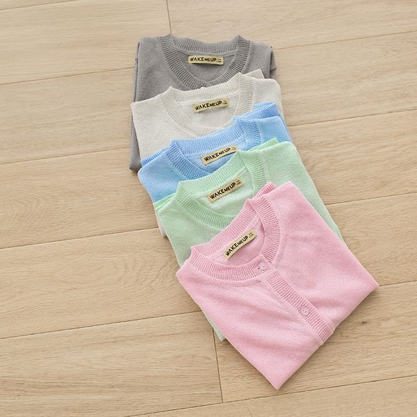 

f0o8v 19 summer new girls ice silk cotton cardigan flash thin baby knitted cardigan men's and air conditioning shirt women's air-c, Blue