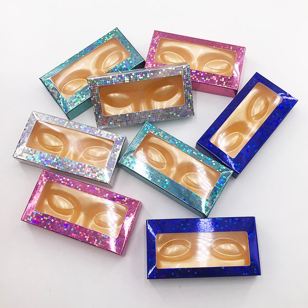 

false eyelashes glitter face tray box colorful package dramatic