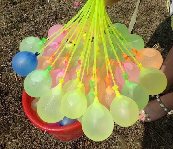 

111pcs Water Balloons Summer Outdoor Party Toy Rapid Injection Water Balloon Bombs Novelty Gag Toys For Children DHL Free Shipping 07