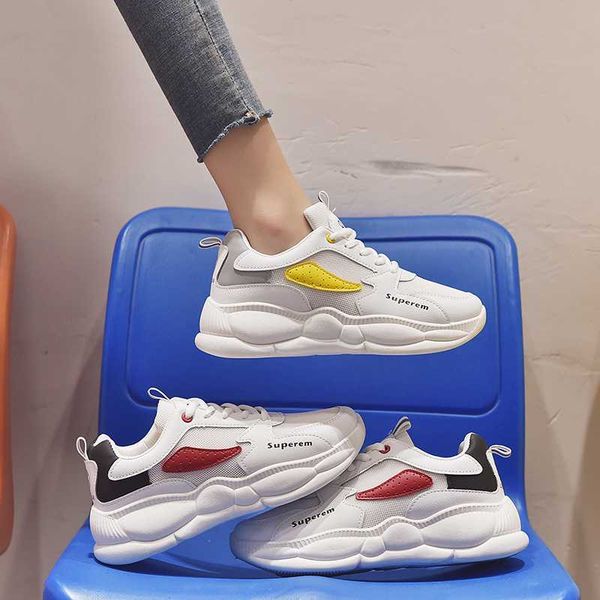 

2020 new white women sneakers fashion thick bottom womens platform sneakers casual shoes zapatos de mujer chunky