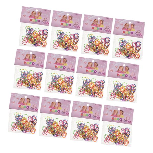 

12 bags hair rings braid rings hair loop clips hair hoops